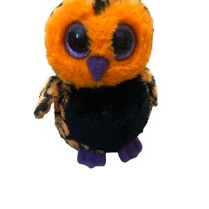Retired Ty Beanie Boos HAUNT the Halloween Orange Owl - MINT WITH TAG 2013